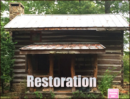 Historic Log Cabin Restoration  Newell, North Carolina