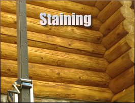  Newell, North Carolina Log Home Staining